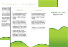 impression depliant 3 volets  6 pages  espaces verts vert vert pastel couleur pastel MFLUOO68041