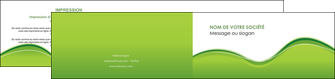 cree depliant 2 volets  4 pages  espaces verts vert vert pastel couleur pastel MFLUOO68051