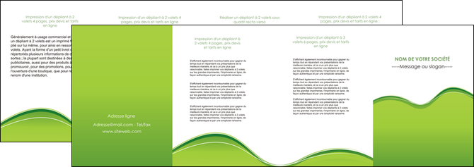 impression depliant 4 volets  8 pages  espaces verts vert vert pastel couleur pastel MFLUOO68057