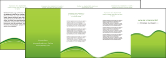 impression depliant 4 volets  8 pages  espaces verts vert vert pastel couleur pastel MFLUOO68057