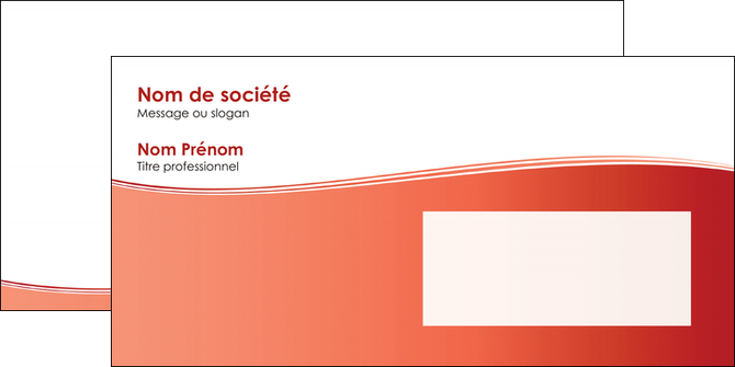 personnaliser maquette enveloppe rouge couleurs chaudes fond  colore MFLUOO68375