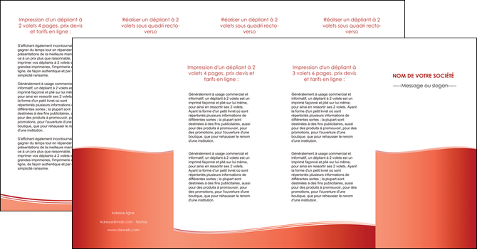 exemple depliant 4 volets  8 pages  rouge couleurs chaudes fond  colore MFLUOO68383