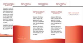 exemple depliant 4 volets  8 pages  rouge couleurs chaudes fond  colore MFLUOO68383