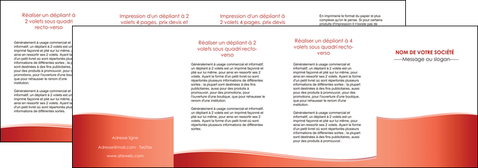 faire depliant 4 volets  8 pages  rouge couleurs chaudes fond  colore MFLUOO68385