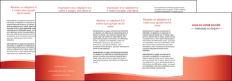 faire depliant 4 volets  8 pages  rouge couleurs chaudes fond  colore MFLUOO68385