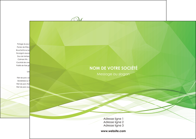cree set de table espaces verts vert vert pastel couleur pastel MFLUOO68553