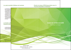 impression depliant 2 volets  4 pages  espaces verts vert vert pastel couleur pastel MFLUOO68559