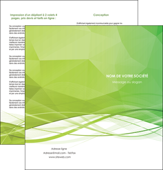 imprimerie depliant 2 volets  4 pages  espaces verts vert vert pastel couleur pastel MFLUOO68581