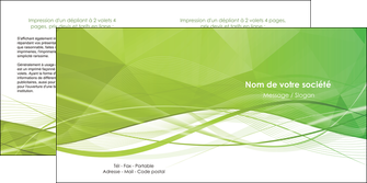 personnaliser maquette depliant 2 volets  4 pages  espaces verts vert vert pastel couleur pastel MFLUOO68583