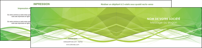 exemple depliant 2 volets  4 pages  espaces verts vert vert pastel couleur pastel MFLUOO68589