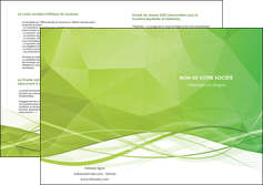 modele en ligne depliant 2 volets  4 pages  espaces verts vert vert pastel couleur pastel MFLUOO68593