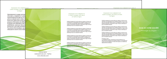 modele depliant 4 volets  8 pages  espaces verts vert vert pastel couleur pastel MFLUOO68595