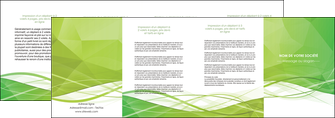 modele depliant 4 volets  8 pages  espaces verts vert vert pastel couleur pastel MFLUOO68595