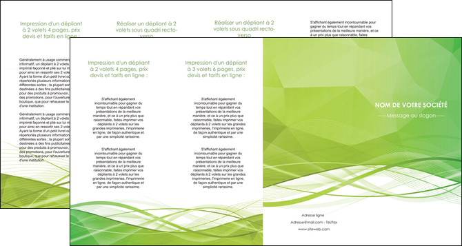 creer modele en ligne depliant 4 volets  8 pages  espaces verts vert vert pastel couleur pastel MFLUOO68599