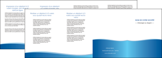 creer modele en ligne depliant 4 volets  8 pages  bleu bleu pastel fond pastel MIFBE68657