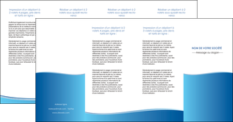 faire depliant 4 volets  8 pages  bleu bleu pastel fond pastel MIFBE68661