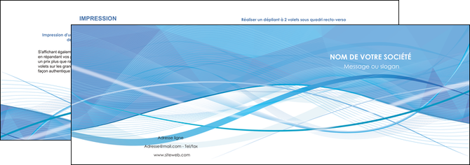 modele en ligne depliant 2 volets  4 pages  bleu bleu pastel fond bleu pastel MFLUOO68941