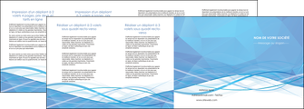 imprimerie depliant 4 volets  8 pages  bleu bleu pastel fond bleu pastel MFLUOO68969