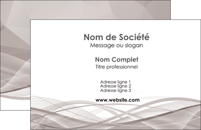 faire modele a imprimer carte de visite gris fond gris simple MFLUOO68995