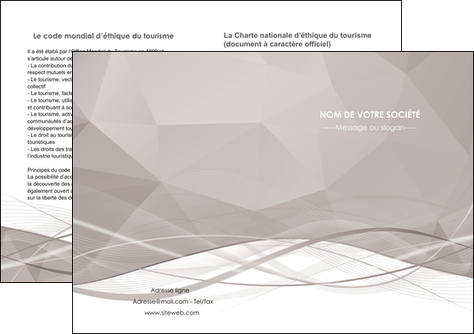 modele en ligne depliant 2 volets  4 pages  gris fond gris simple MFLUOO69035