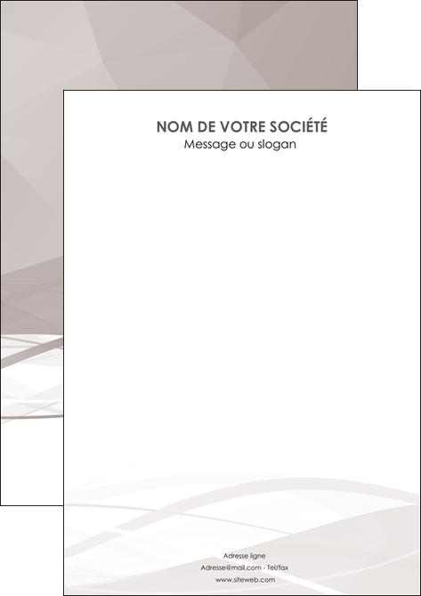 personnaliser modele de flyers gris fond gris simple MFLUOO69041