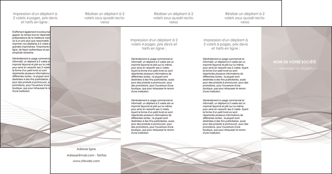 modele depliant 4 volets  8 pages  gris fond gris simple MFLUOO69043