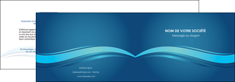 creer modele en ligne depliant 2 volets  4 pages  bleu bleu pastel fond bleu MFLUOO69639