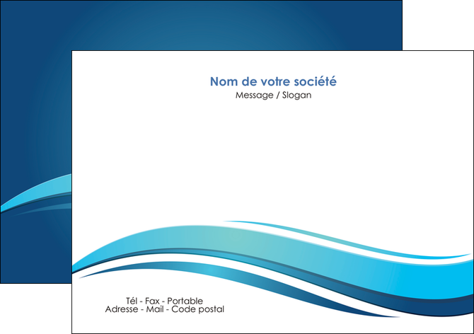 personnaliser modele de flyers bleu bleu pastel fond bleu MFLUOO69647