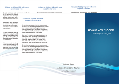 imprimer depliant 3 volets  6 pages  bleu bleu pastel fond bleu MFLUOO69649