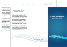 imprimer depliant 3 volets  6 pages  bleu bleu pastel fond bleu MFLUOO69649