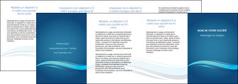 maquette en ligne a personnaliser depliant 4 volets  8 pages  bleu bleu pastel fond bleu MFLUOO69673