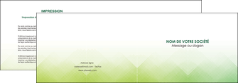 modele en ligne depliant 2 volets  4 pages  vert vert pastel carre MFLUOO70011