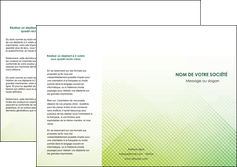 imprimer depliant 3 volets  6 pages  vert vert pastel carre MFLUOO70019