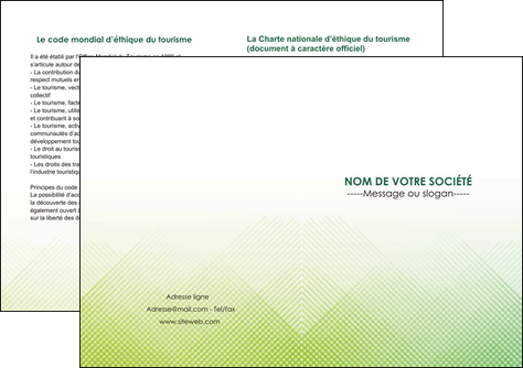 personnaliser modele de depliant 2 volets  4 pages  vert vert pastel carre MFLUOO70033