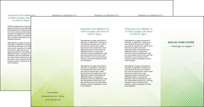 maquette en ligne a personnaliser depliant 4 volets  8 pages  vert vert pastel carre MFLUOO70041