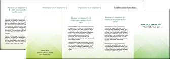 modele depliant 4 volets  8 pages  vert vert pastel carre MFLUOO70043