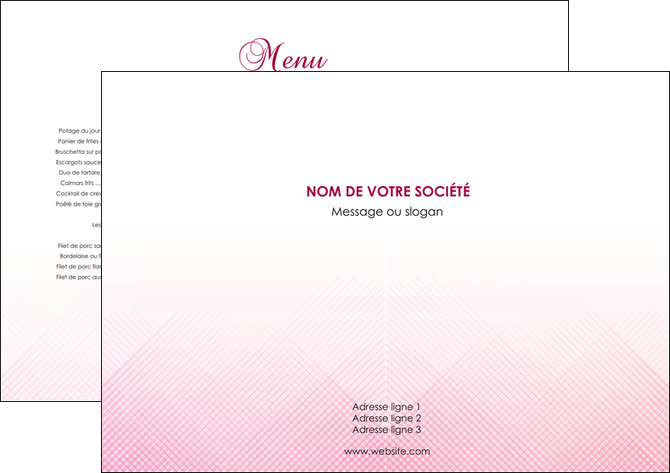 faire modele a imprimer set de table rose rose tendre fond en rose MIF70205