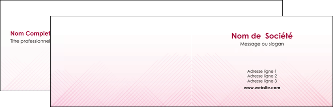 realiser carte de visite rose rose tendre fond en rose MIF70213