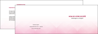 realiser depliant 2 volets  4 pages  rose rose tendre fond en rose MIF70221