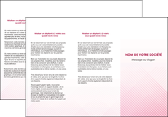 personnaliser modele de depliant 3 volets  6 pages  rose rose tendre fond en rose MIF70231
