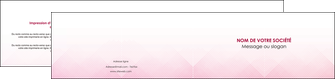 faire depliant 2 volets  4 pages  rose rose tendre fond en rose MIF70241