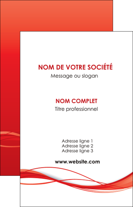 exemple carte de visite rouge couleur couleurs MLGI70493