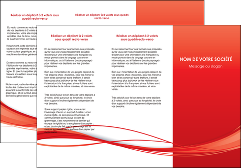 creer modele en ligne depliant 3 volets  6 pages  rouge couleur couleurs MLGI70509