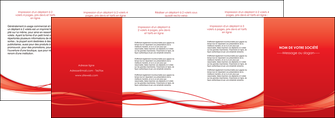 exemple depliant 4 volets  8 pages  rouge couleur couleurs MLGI70525