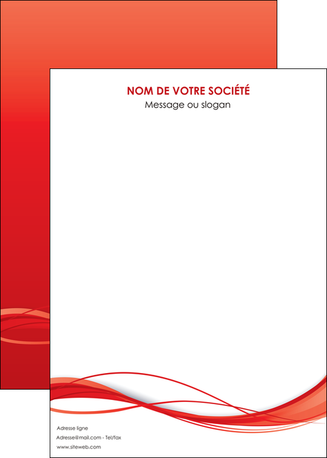 maquette en ligne a personnaliser affiche rouge couleur couleurs MFLUOO70527
