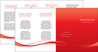 personnaliser modele de depliant 4 volets  8 pages  rouge couleur couleurs MLGI70529