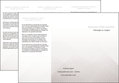 faire depliant 3 volets  6 pages  gris simple sobre MFLUOO70725