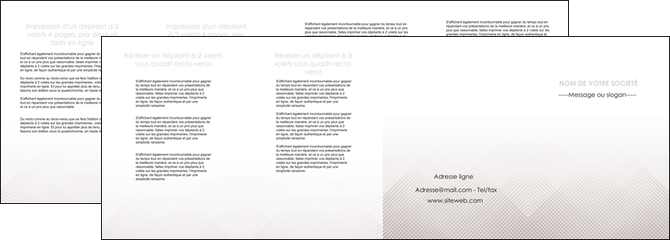 modele depliant 4 volets  8 pages  gris simple sobre MFLUOO70743