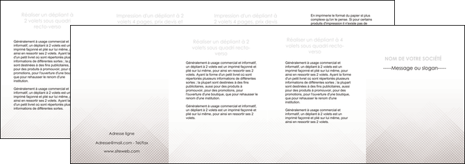 creer modele en ligne depliant 4 volets  8 pages  gris simple sobre MFLUOO70749