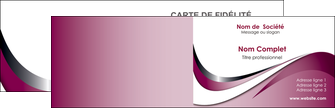 modele en ligne carte de visite web design rose fushia couleur MIFBE70769